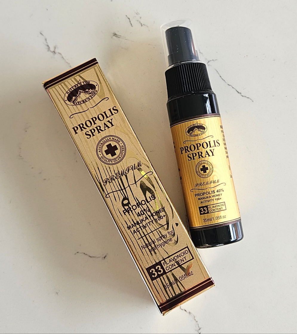 호주 프리미엄 고함량 프로폴리스 40%  마누카허니 포함 스프레이 5개 1셋트