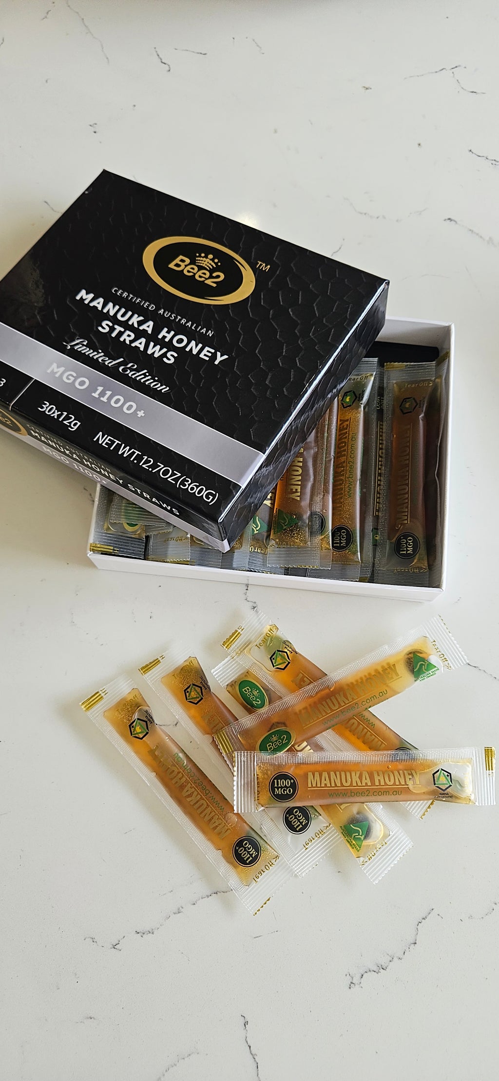 호주 마누카 허니 스틱 MGO 1100+ 리미티드 Manuka Honey straws 30g×12  개 스틱